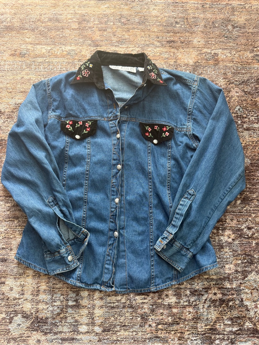 Vintage Jane Ashley Blue Denim Shirt